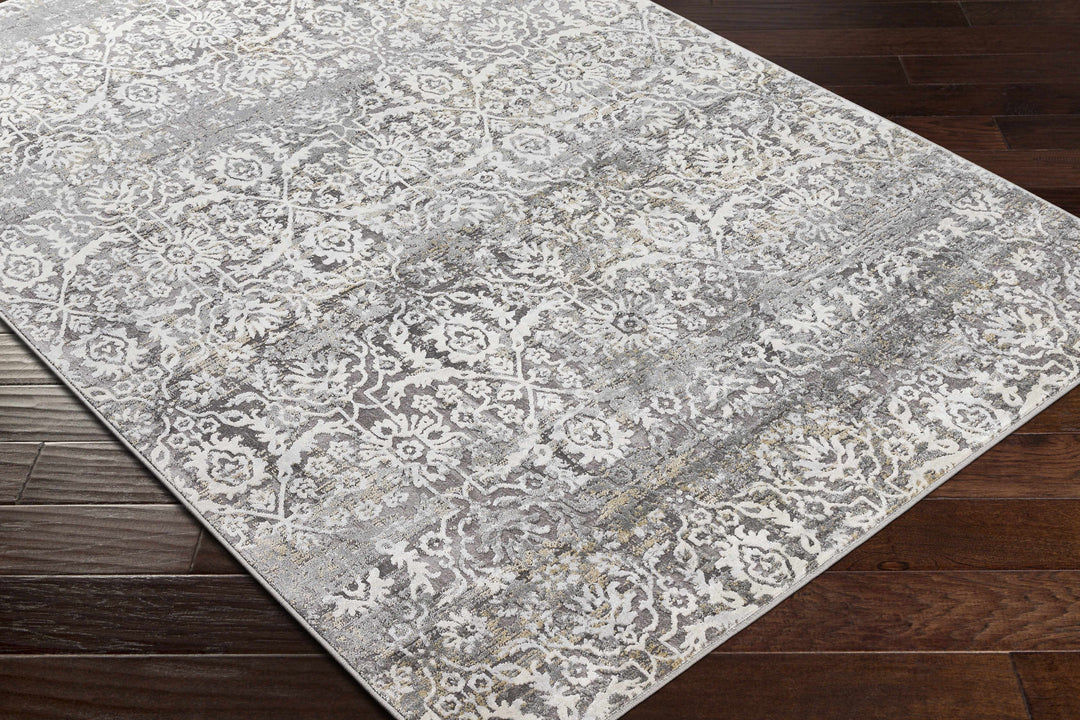 Mandurah Ivory And Gray Traditional Style Area Rug