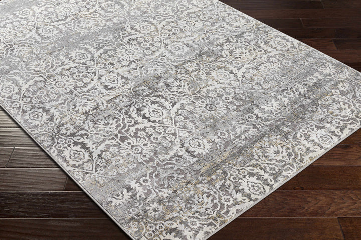 Mandurah Ivory And Gray Traditional Style Area Rug
