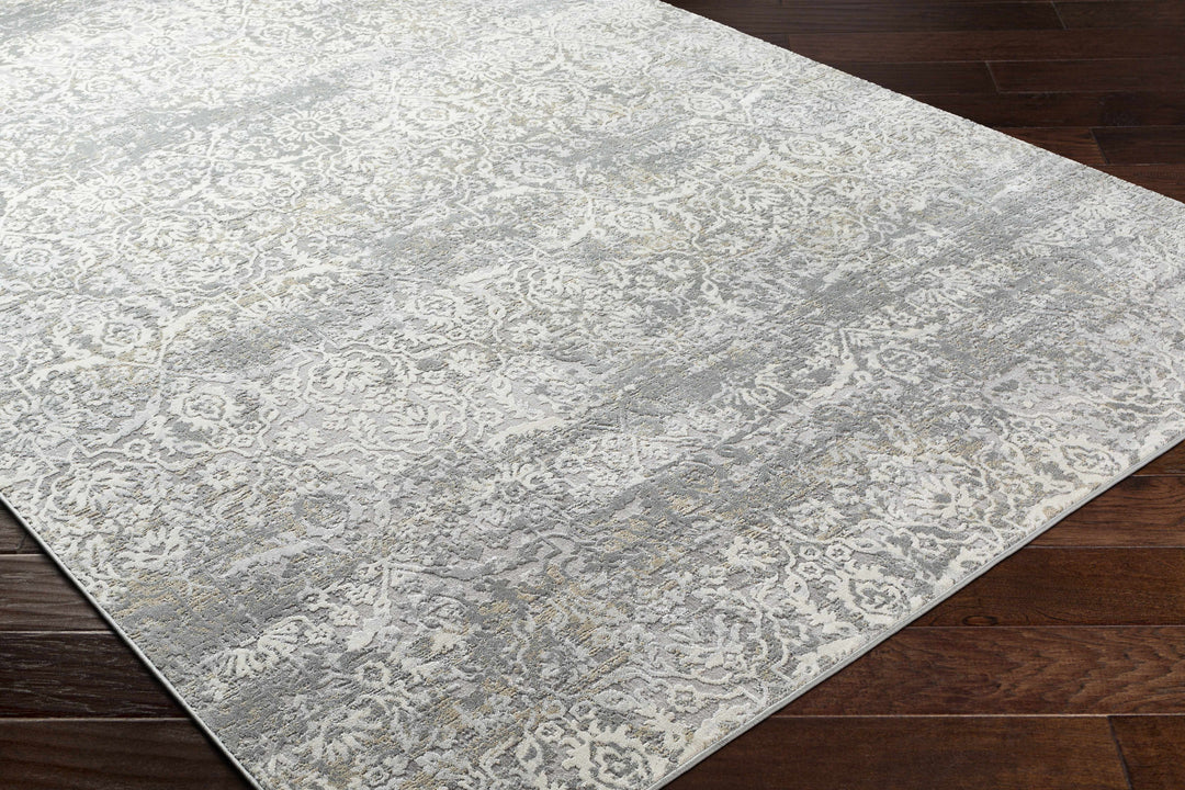 Mandurah Ivory And Gray Traditional Style Area Rug