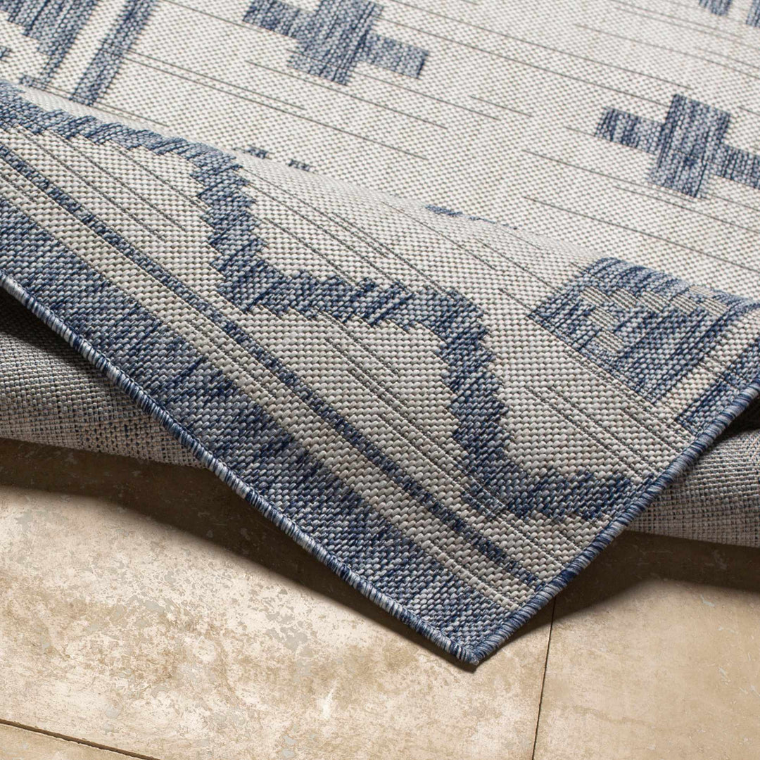Mangoso Bohemian Style Gray & Off White Area Rug - The Rug Decor