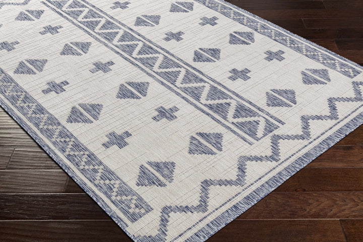 Mangoso Bohemian Style Gray & Off White Area Rug - The Rug Decor