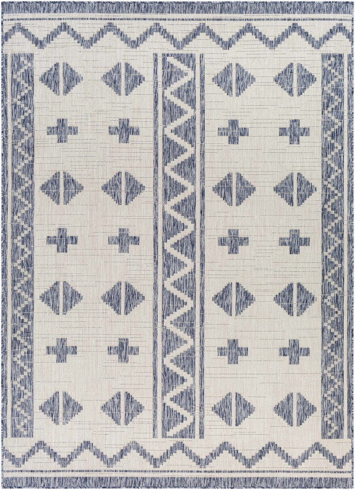 Mangoso Bohemian Style Gray & Off White Area Rug - The Rug Decor