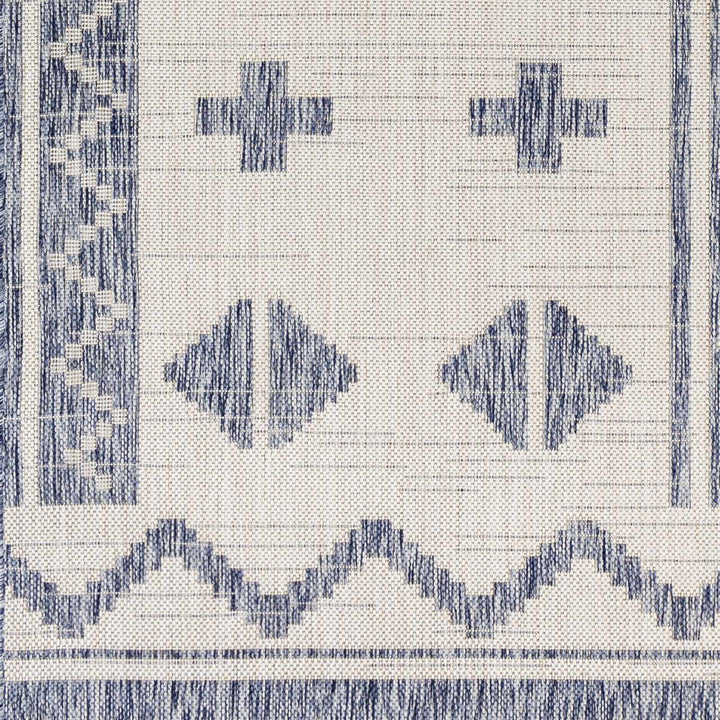 Mangoso Bohemian Style Gray & Off White Area Rug - The Rug Decor