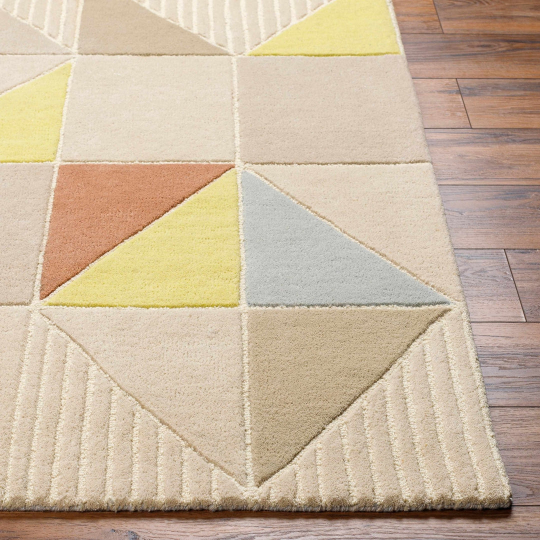 Mani Contemporary Geometrical Beige Area Rug - The Rug Decor