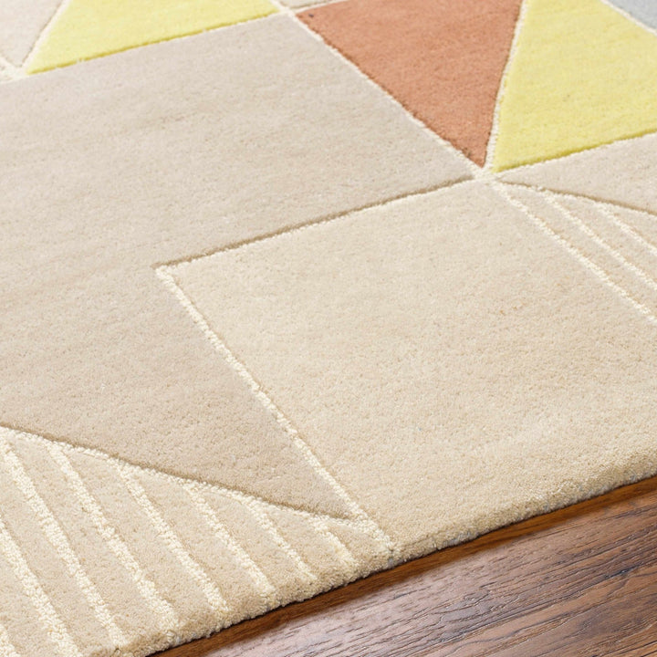 Mani Contemporary Geometrical Beige Area Rug - The Rug Decor