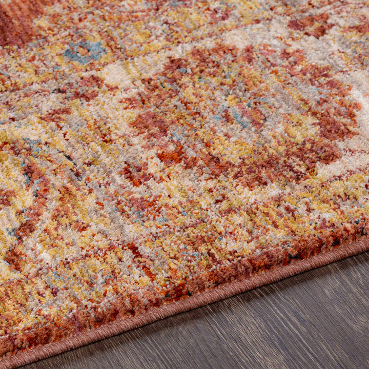 Maniwaki Rust And Ivory Traditional Style Area Rug
