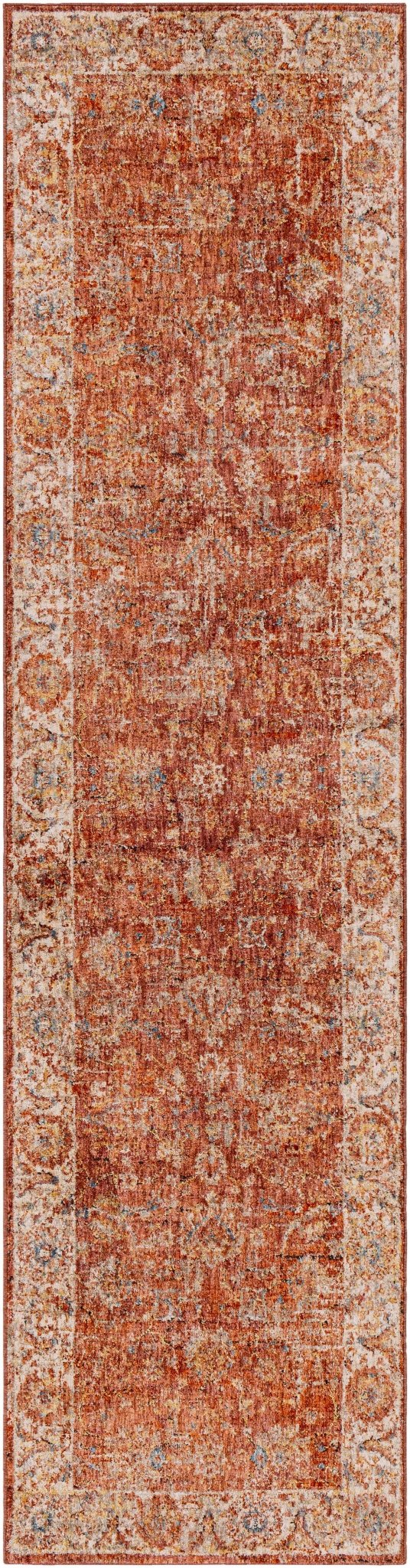 Maniwaki Rust And Ivory Traditional Style Area Rug - The Rug Decor
