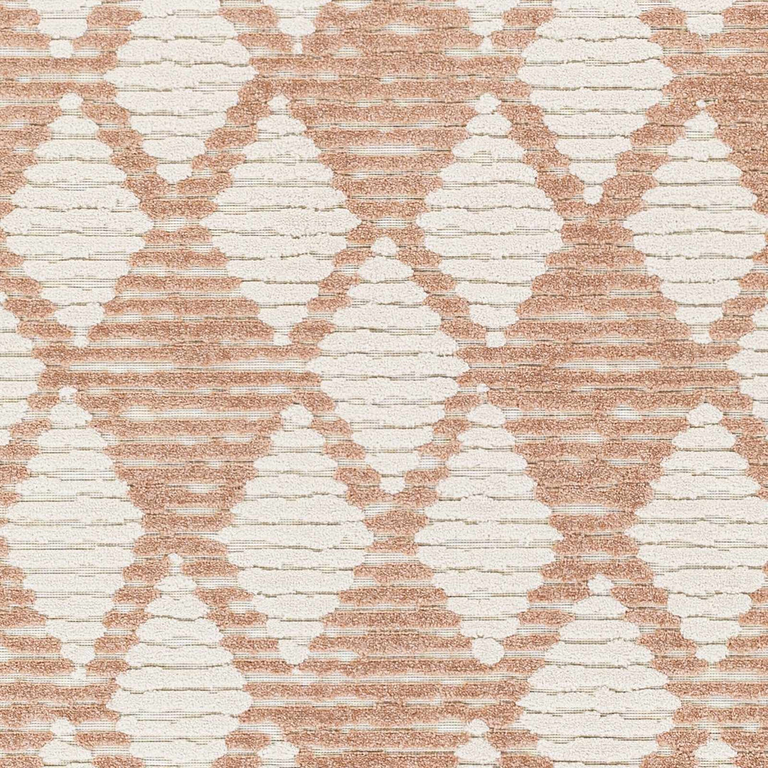 Mansilingan Bohemian Style Pink & Off White Outdoor Area Rug - The Rug Decor