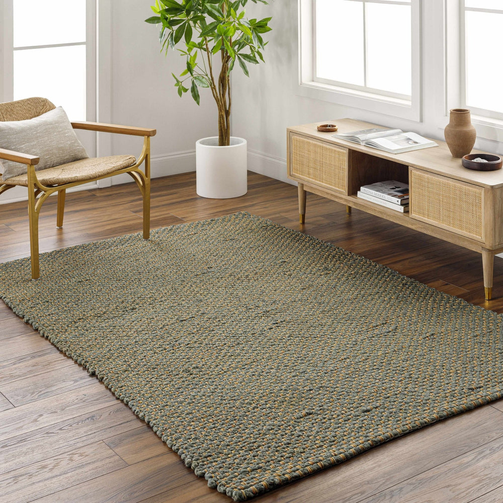 Maral Modern Solid Gray Hand Woven Jute Rug - The Rug Decor