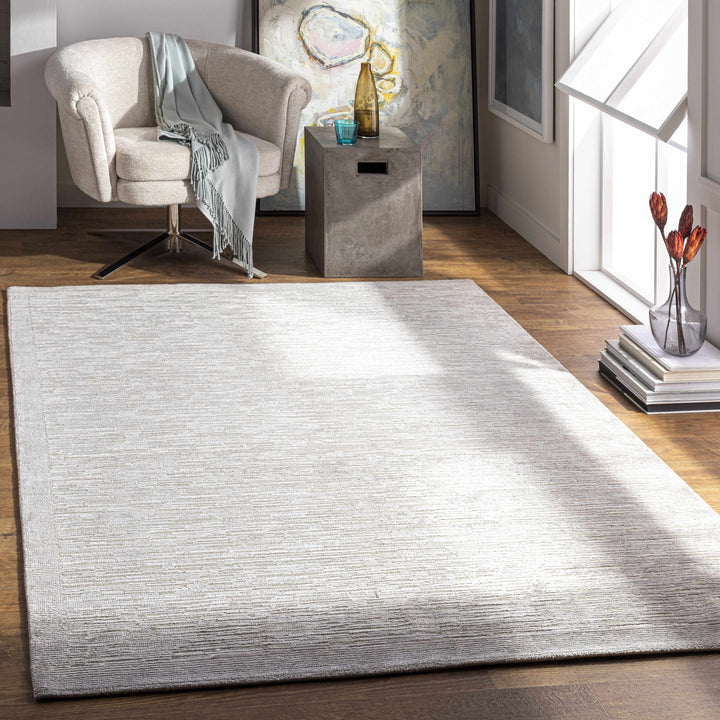 Mardi Beige Modern Style Hand Knotted Area Rug