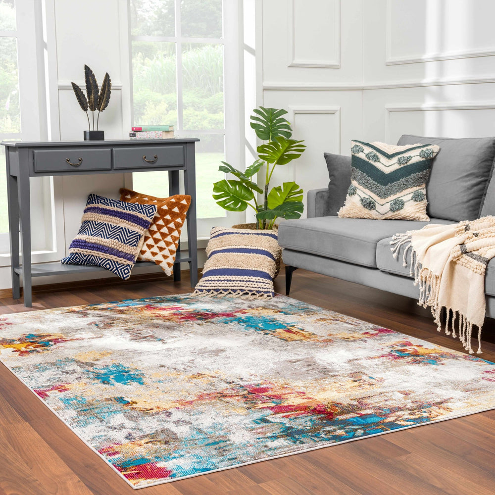 Mardin Modern Abstract Design Multicolor Area Rug - The Rug Decor