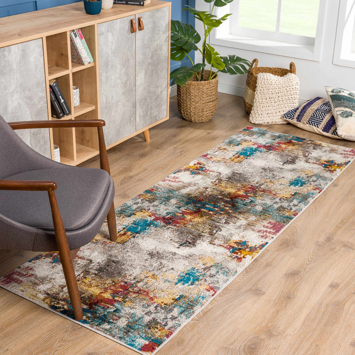 Mardin Modern Abstract Design Multicolor Area Rug - The Rug Decor