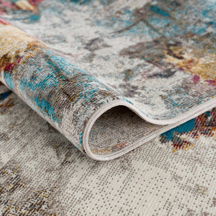 Mardin Modern Abstract Design Multicolor Area Rug - The Rug Decor