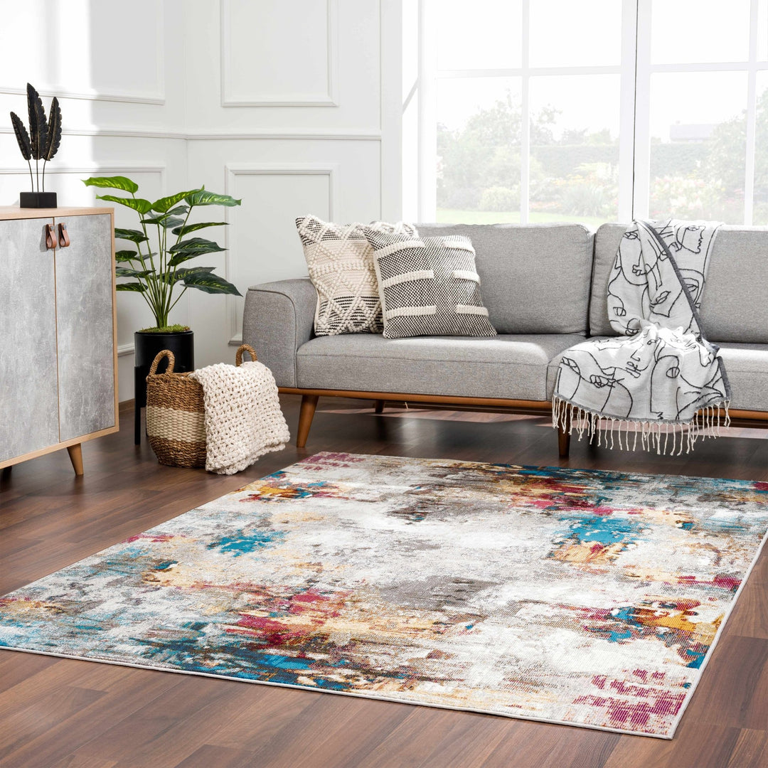 Mardin Modern Abstract Design Multicolor Area Rug - The Rug Decor