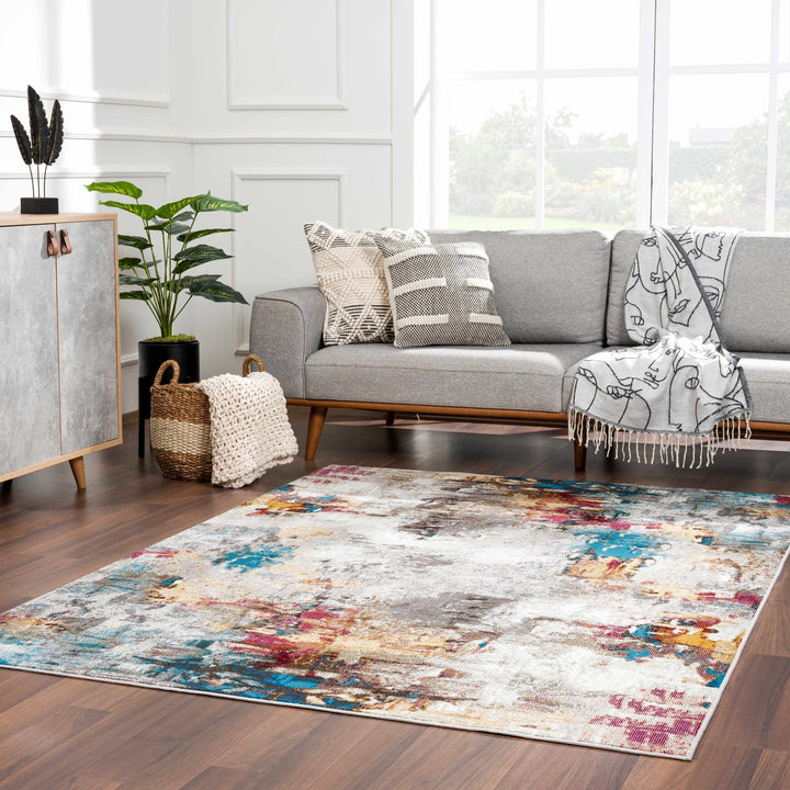 Mardin Modern Abstract Design Multicolor Area Rug - The Rug Decor