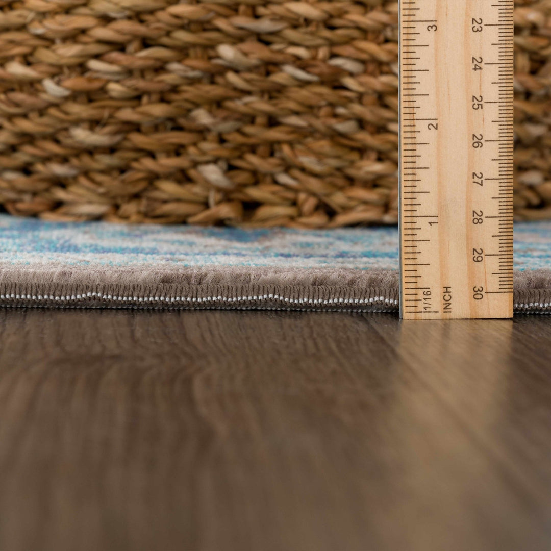 Mardin Traditional Style Blue And Brown Area Rug - The Rug Decor