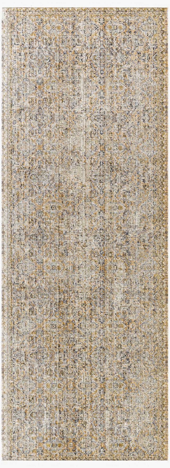 Margaret Traditional Style Beige & Blue Washable Rug - The Rug Decor