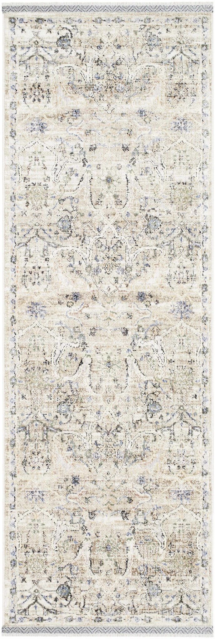 Margo Traditional Style Beige And Blue Area Rug - The Rug Decor