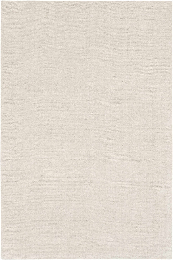 Mariba Modern Solid Design Ivory Hand Tufted Wool Rug - The Rug Decor