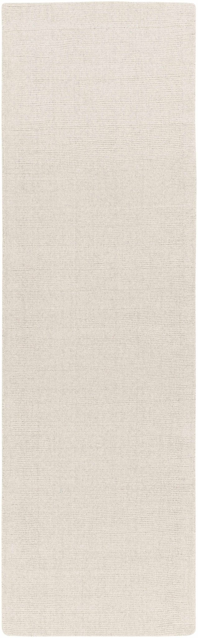 Mariba Modern Solid Design Ivory Hand Tufted Wool Rug - The Rug Decor