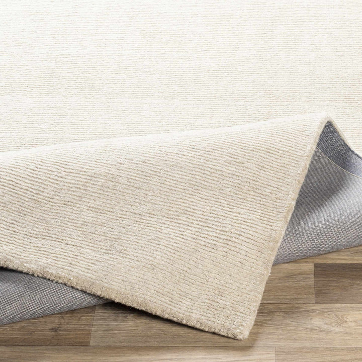 Mariba Modern Solid Design Ivory Hand Tufted Wool Rug - The Rug Decor