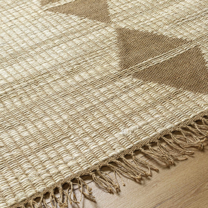 Marie Traditional Tan And Beige Hand Woven Rug - The Rug Decor