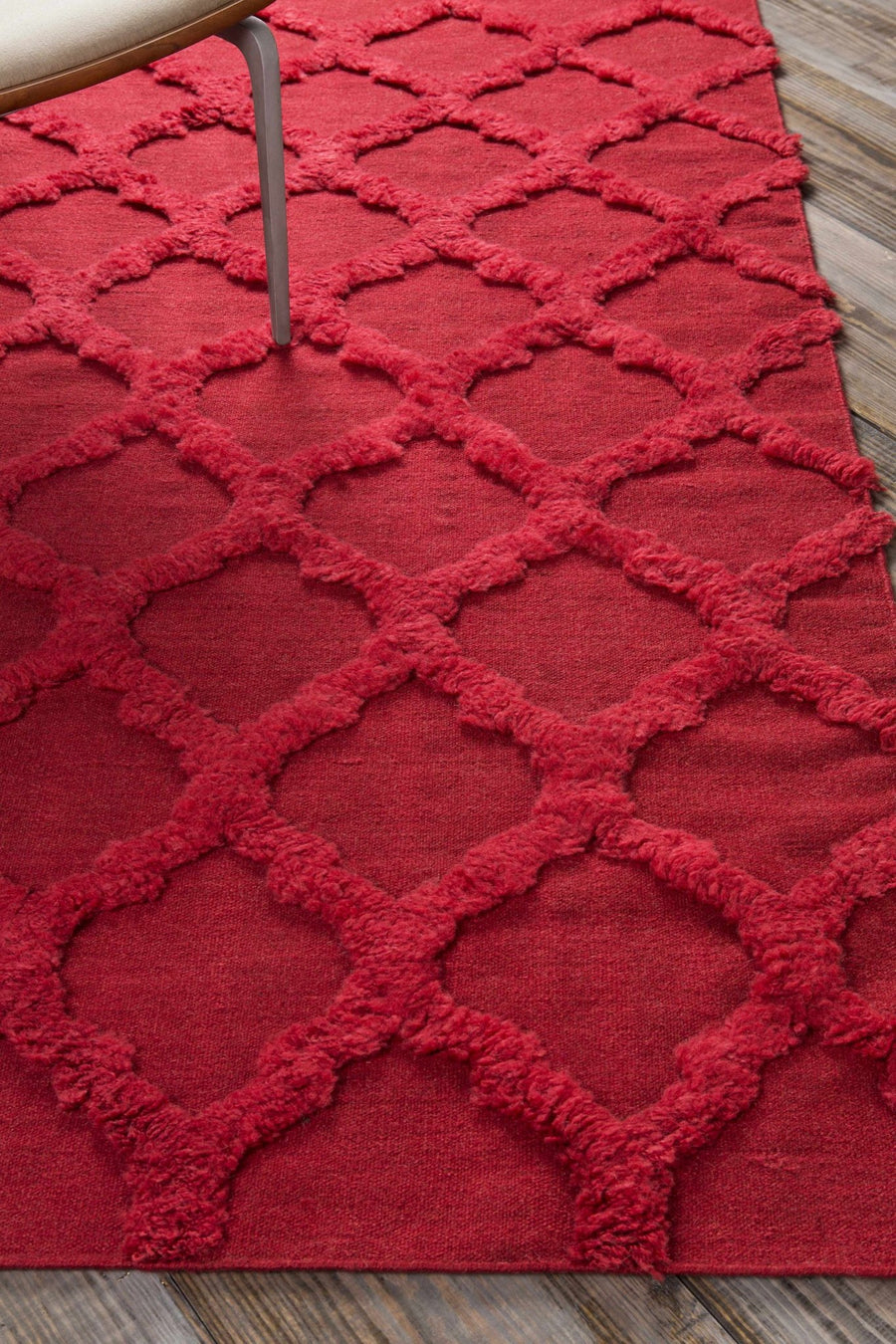 Marilla Contemporary Geometrical Red Area Rug - The Rug Decor
