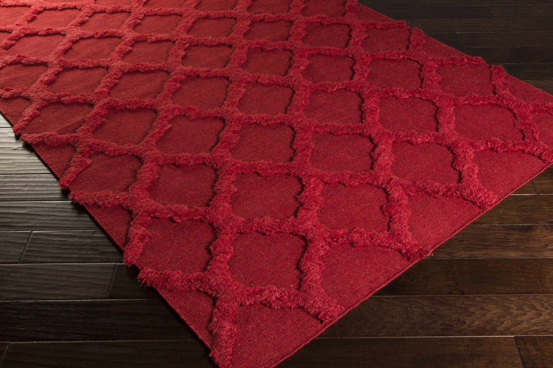 Marilla Contemporary Geometrical Red Area Rug - The Rug Decor