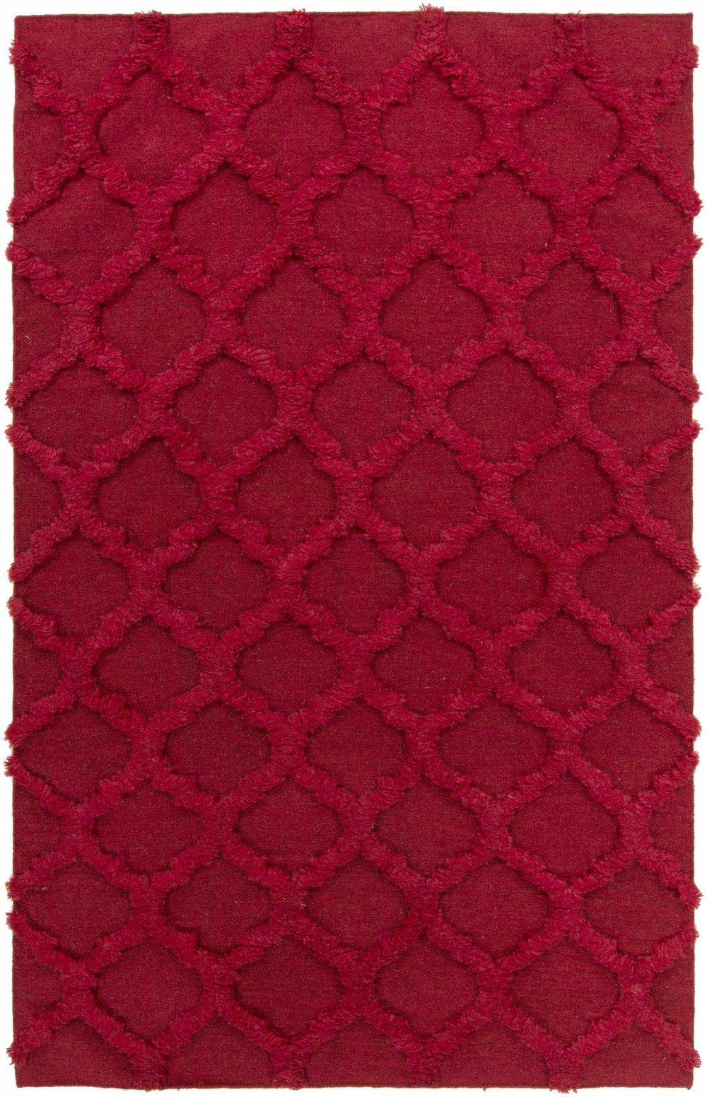 Marilla Contemporary Geometrical Red Area Rug - The Rug Decor