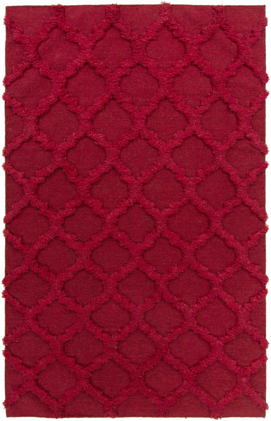 Marilla Contemporary Geometrical Red Area Rug - The Rug Decor