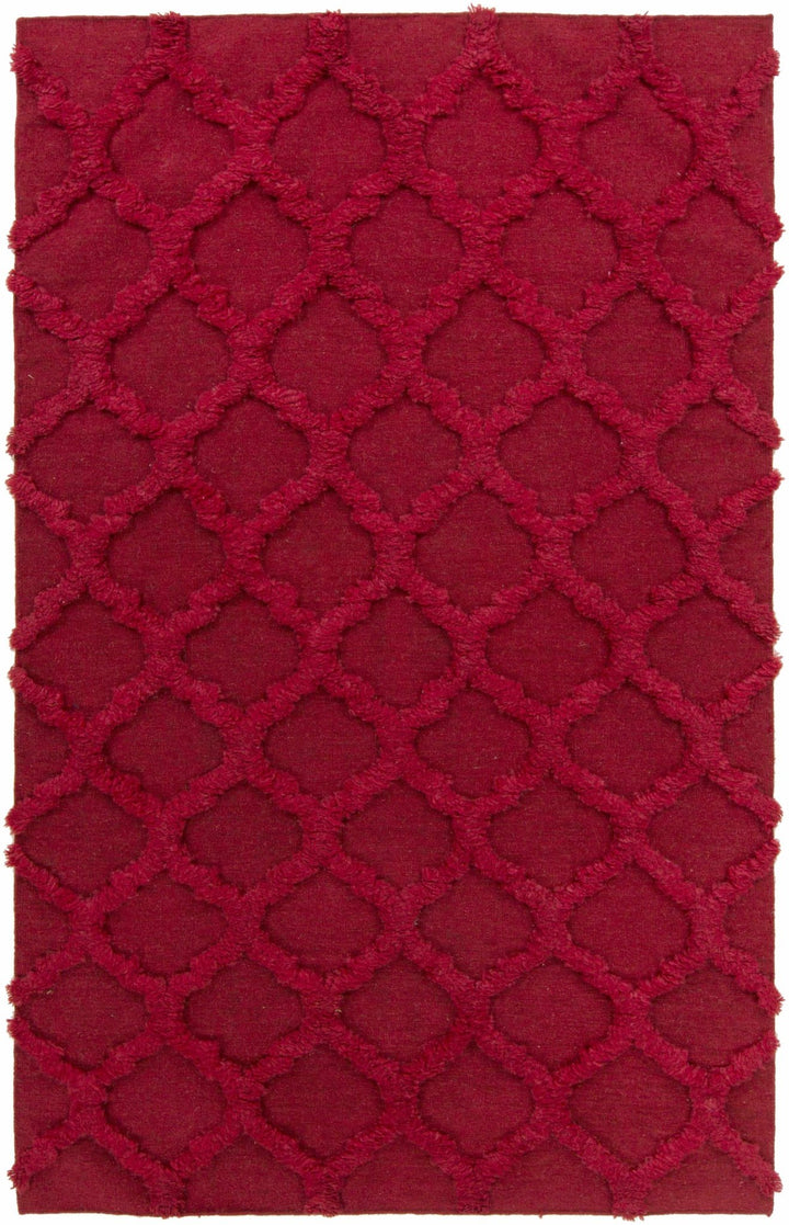Marilla Contemporary Geometrical Red Area Rug - The Rug Decor