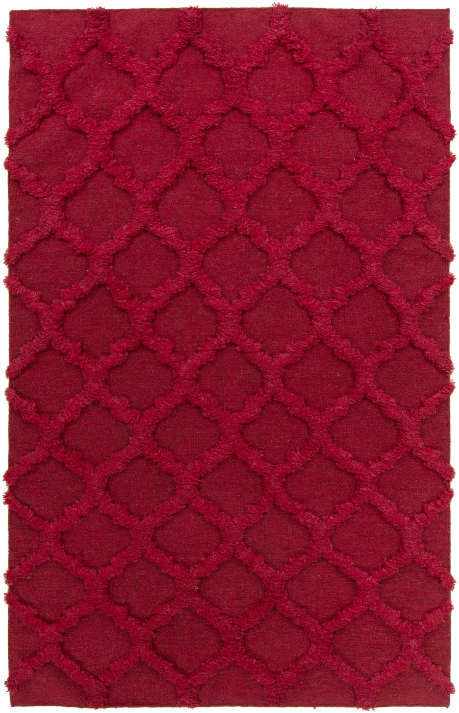 Marilla Contemporary Geometrical Red Area Rug - The Rug Decor