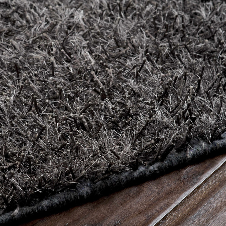 Mariposa Modern Solid Charcoal Area Rug