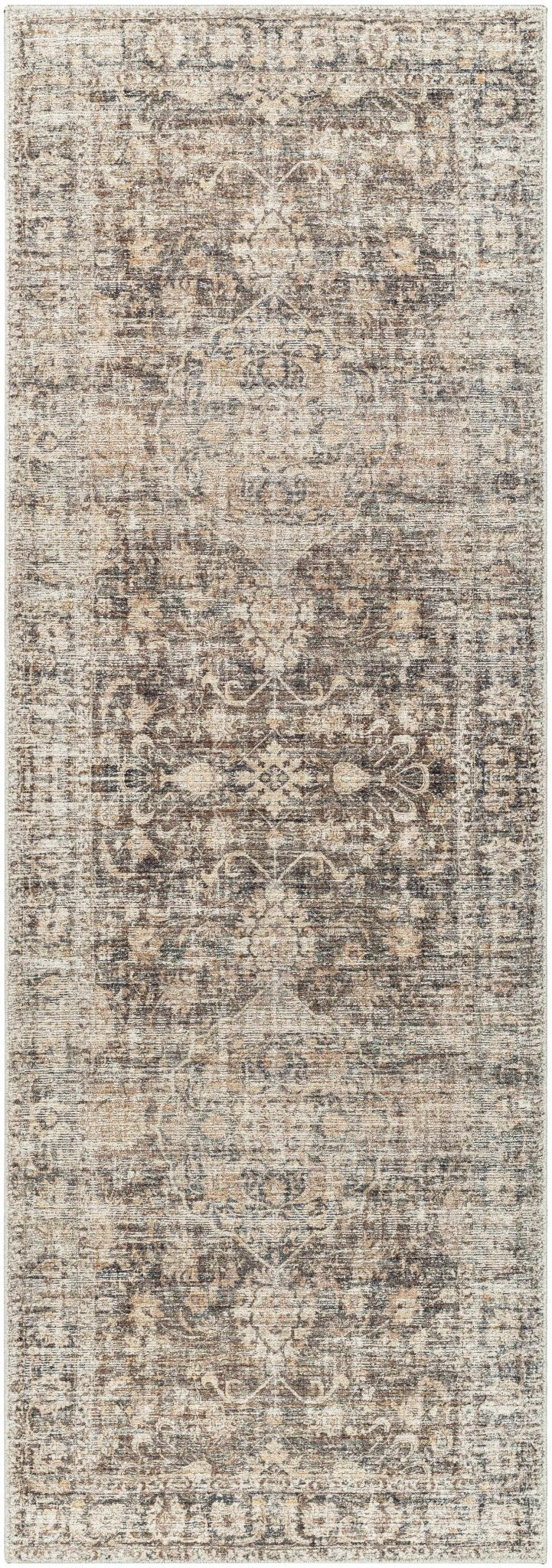 Marlene Traditional Brown And Gray Machine Woven Rug - The Rug Decor