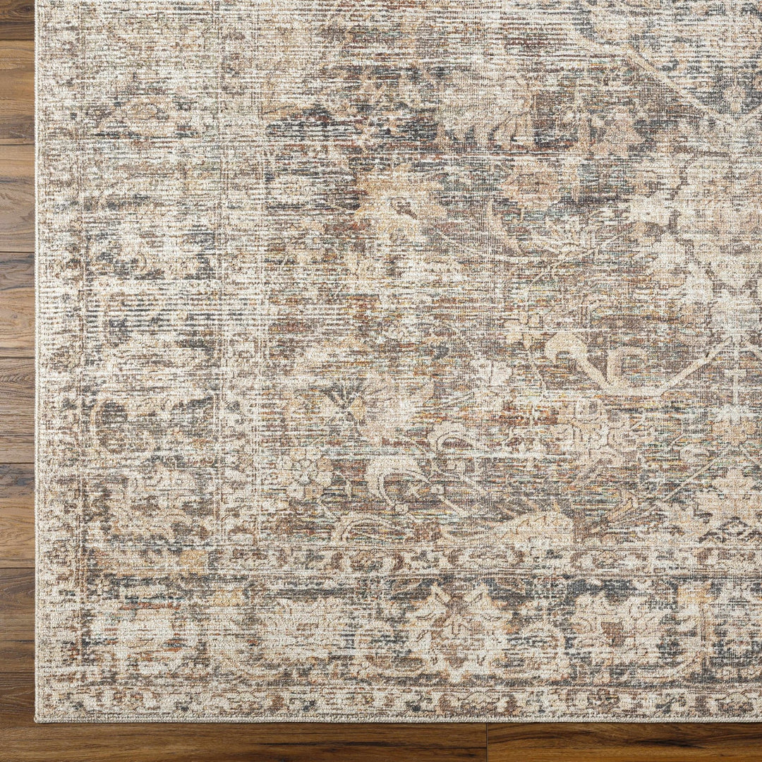 Marlene Traditional Brown And Gray Machine Woven Rug - The Rug Decor