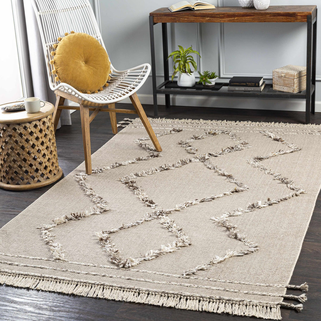 Marleston Beige Modern Style Hand Woven Area Rug - The Rug Decor