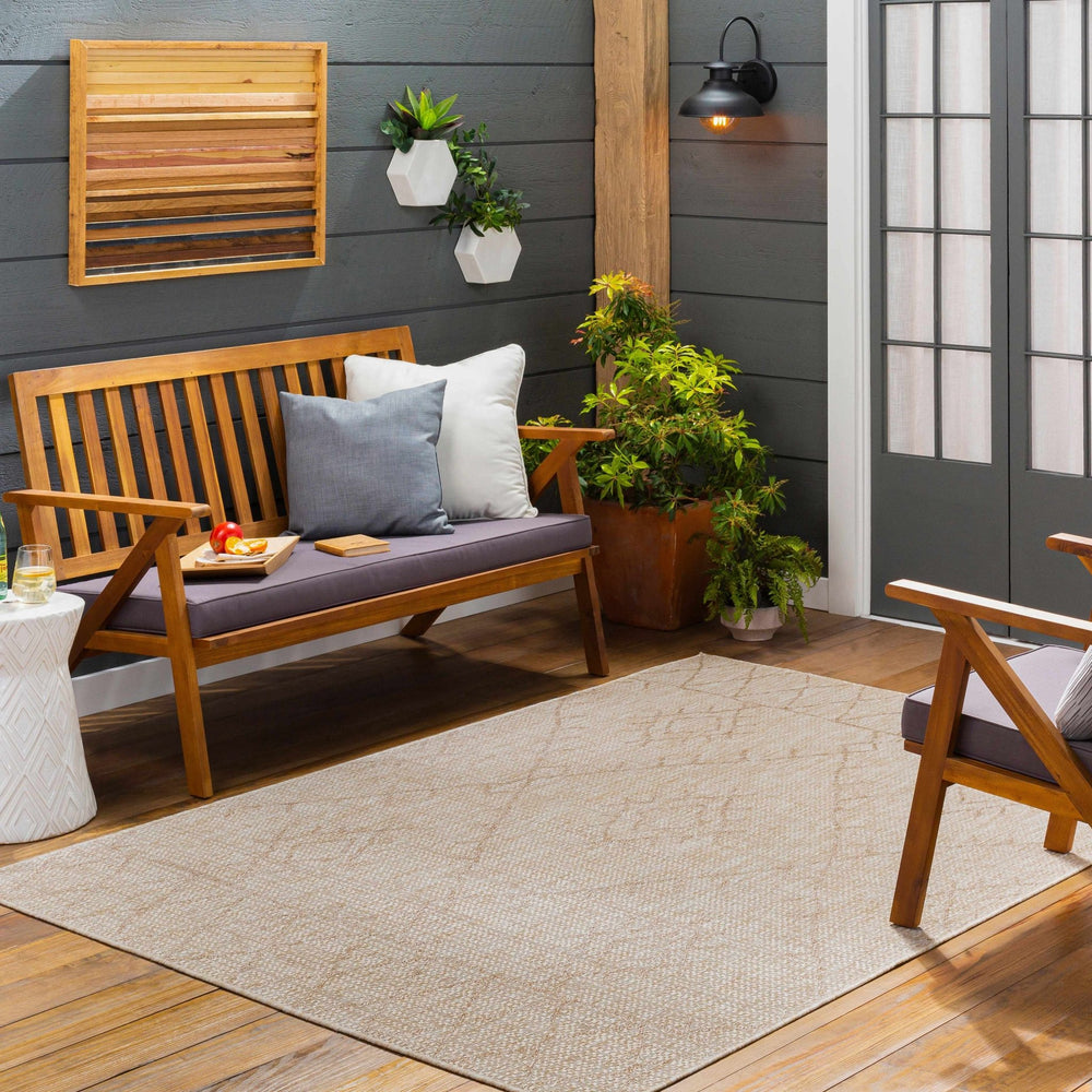 Marwood Bohemian Style Beige & Brown Nordic Rug - The Rug Decor