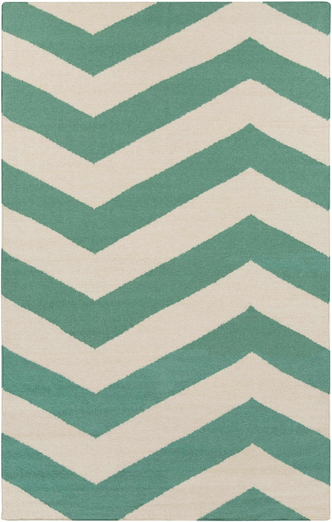 Masontown Geometrical Aqua Green And Ivory Rug - The Rug Decor