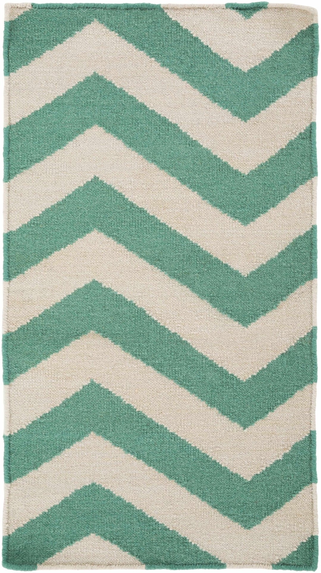 Masontown Geometrical Aqua Green And Ivory Rug - The Rug Decor