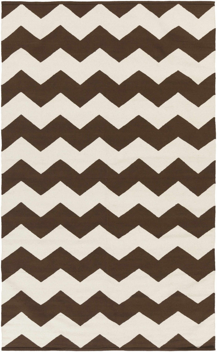 Masonville Brown And Ivory Geometrical Area Rug - The Rug Decor