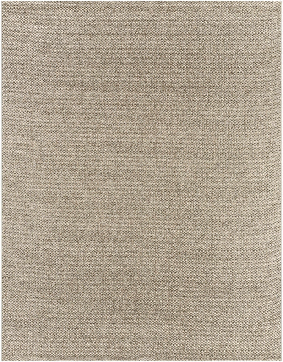 Matah Solid Beige And Brown Machine Woven Outdoor Area Rug - The Rug Decor