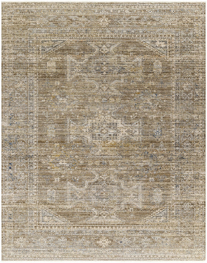 Matar Traditional Brown Machine Washable Area Rug - The Rug Decor