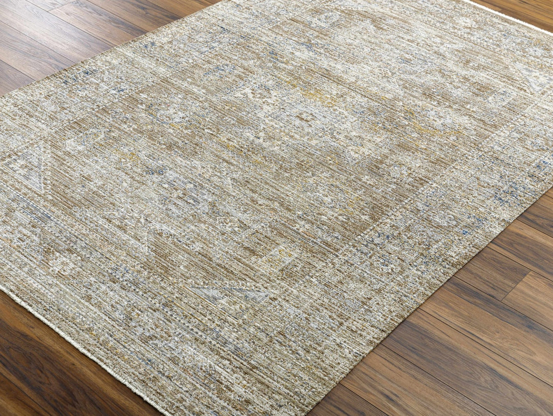 Matar Traditional Brown Machine Washable Area Rug - The Rug Decor