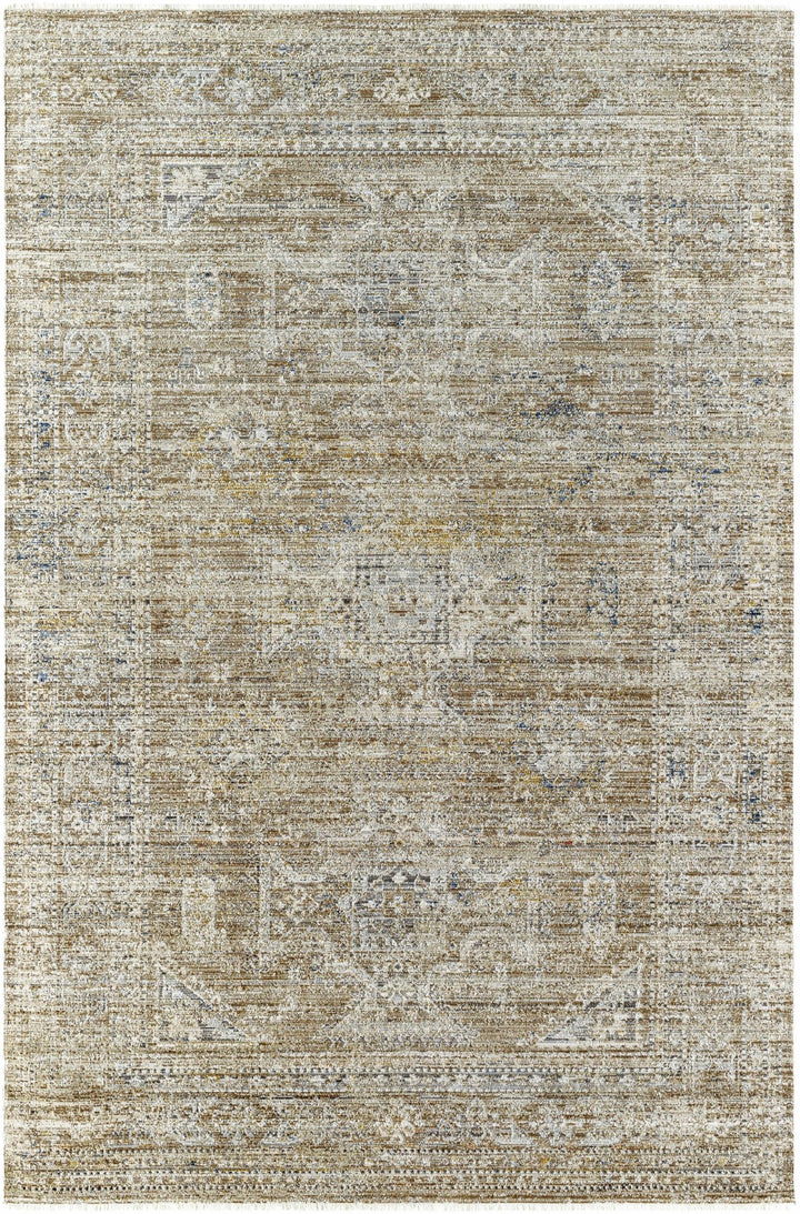 Matar Traditional Brown Machine Washable Area Rug - The Rug Decor