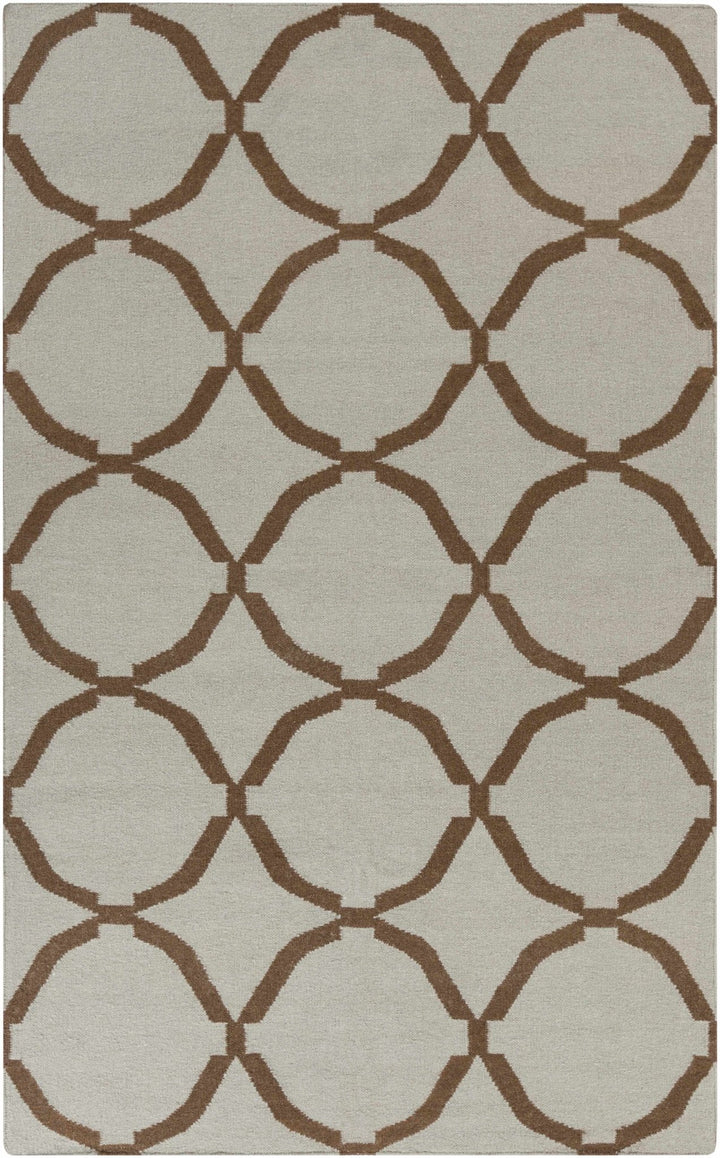 Matherville Beige And Brown Modern Style Hand Woven Area Rug - The Rug Decor
