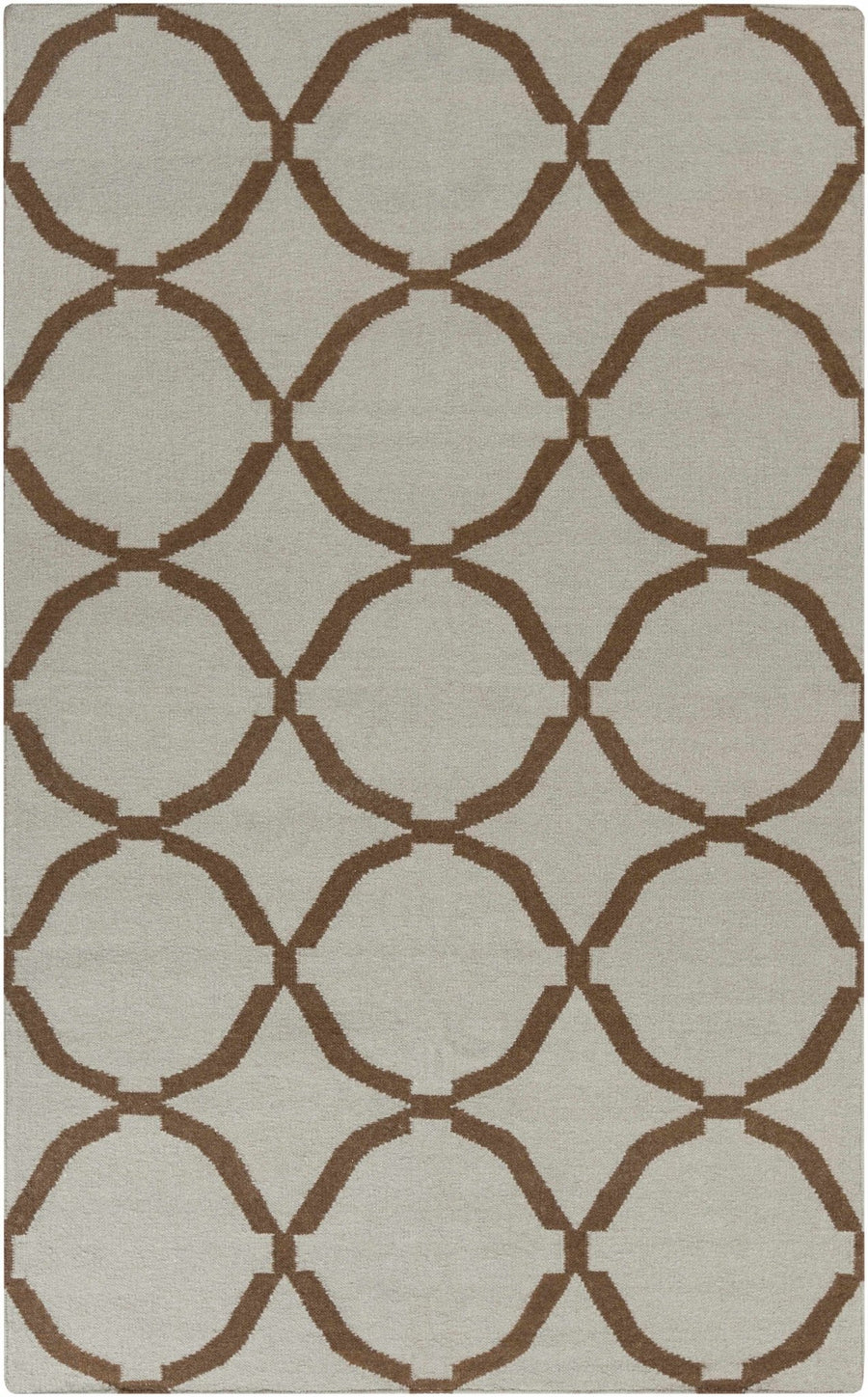 Matherville Beige And Brown Modern Style Hand Woven Area Rug - The Rug Decor