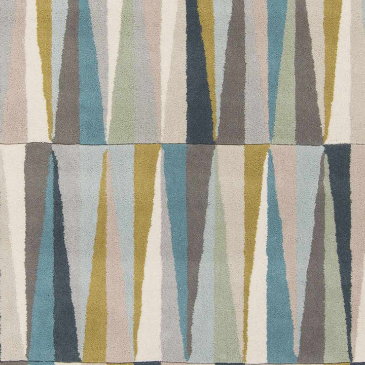 Mathiston Contemporary Gray And Blue Wool Rug - The Rug Decor