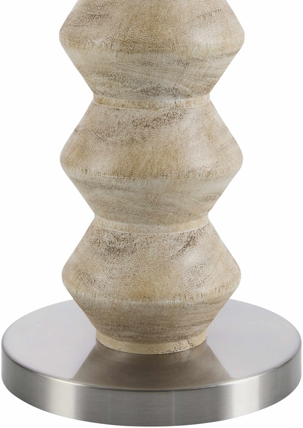 Matozinhos Modern White And Beige Linen Floor Lamp - The Rug Decor