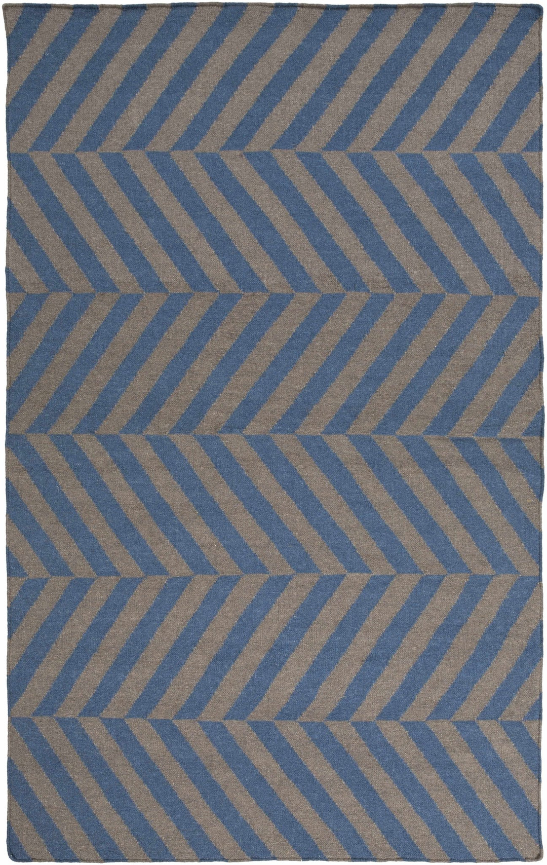 Mauckport Contemporary Style Blue And Brown Hand Woven Area Rug - The Rug Decor