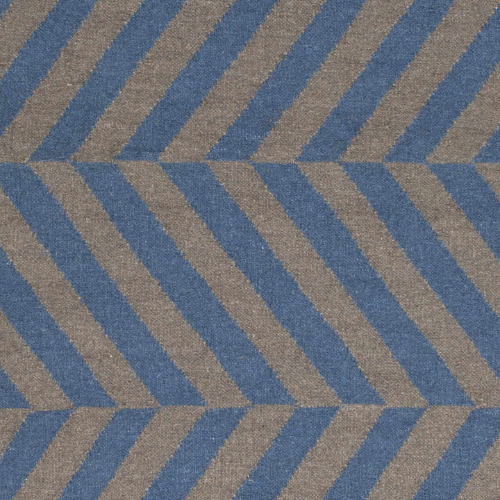 Mauckport Contemporary Style Blue And Brown Hand Woven Area Rug - The Rug Decor